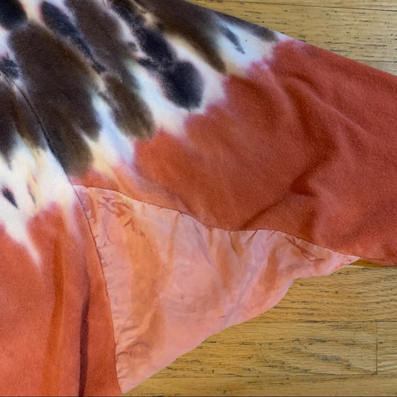 Young Fabulous & Broke Sweatshirt Boho Coral Purple Tie-Dye Crew Neck Women’s XS - Picture 7 of 14